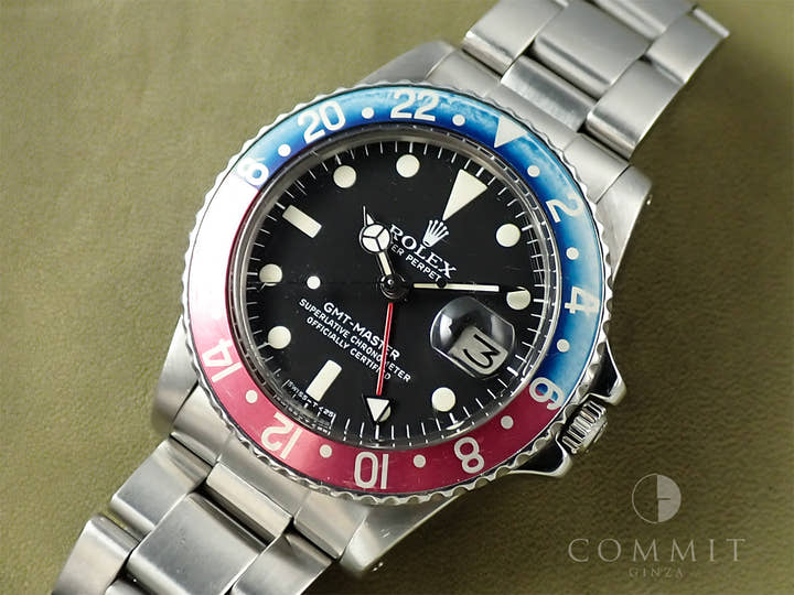 ロレックス GMTマスター Ref.1675 ステンレススチール ブラック文字盤 オイスターブレスレット