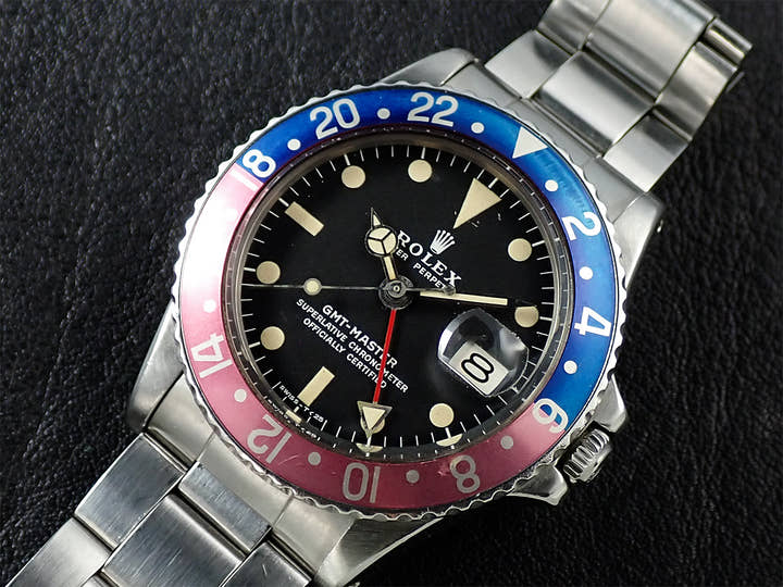ロレックス GMTマスター Ref.1675 ステンレススチール ブラック文字盤 オイスターブレスレット