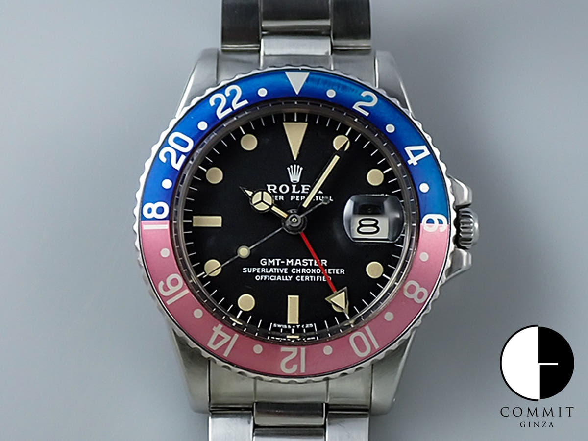 ロレックス GMTマスター Ref.1675 ステンレススチール ブラック文字盤 オイスターブレスレット