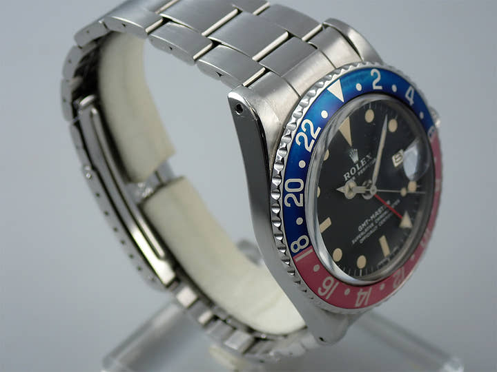 ロレックス GMTマスター Ref.1675 ステンレススチール ブラック文字盤 オイスターブレスレット