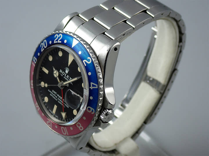 ロレックス GMTマスター Ref.1675 ステンレススチール ブラック文字盤 オイスターブレスレット