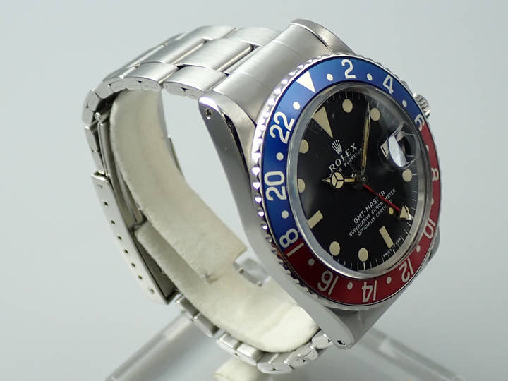 ロレックス GMTマスター Ref.1675 ステンレススチール ブラック文字盤 オイスターブレスレット