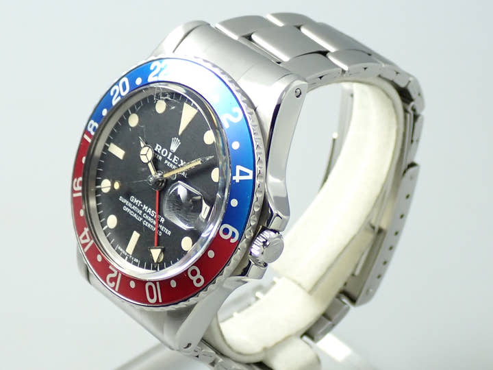 ロレックス GMTマスター Ref.1675 ステンレススチール ブラック文字盤 オイスターブレスレット