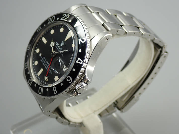 ロレックス GMTマスター Ref.1675 ステンレススチール ブラック文字盤 オイスターブレスレット 中古 C8352173