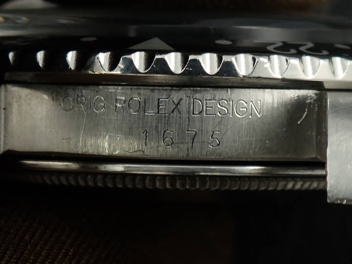 ロレックス GMTマスター Ref.1675 ステンレススチール ブラック文字盤 オイスターブレスレット 中古 C8352173
