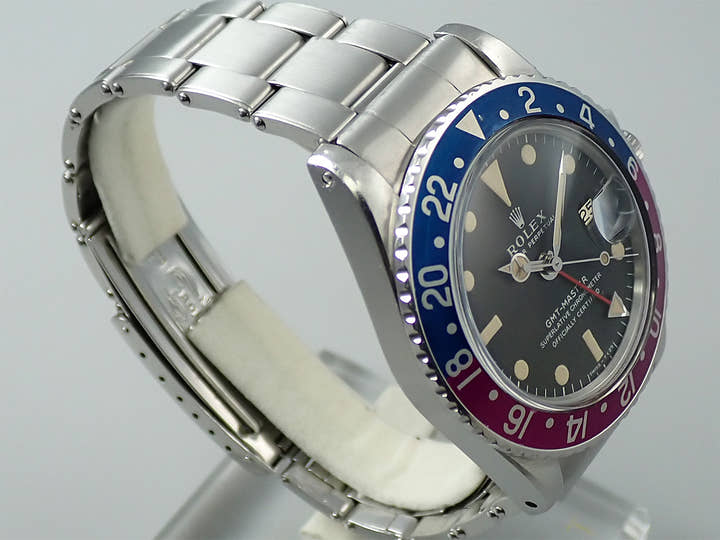 ロレックス GMTマスター Ref.1675 ステンレススチール ブラック文字盤 オイスターブレスレット