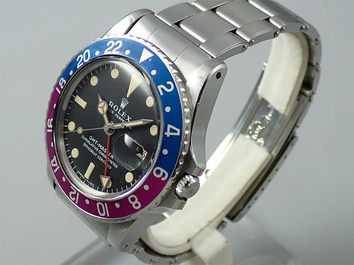 ロレックス GMTマスター Ref.1675 ステンレススチール ブラック文字盤 オイスターブレスレット