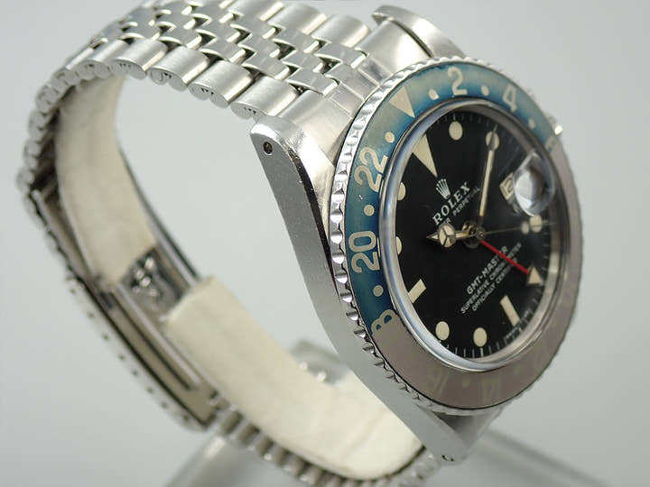 ロレックス GMTマスター Ref.1675 ステンレススチール ブラック文字盤 ジュビリーブレスレット 中古 Z72Z6XM7