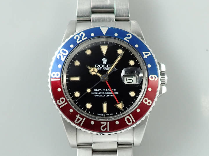 ロレックス GMTマスター Ref.16750 ステンレススチール ブラック文字盤 中古 3W11A181