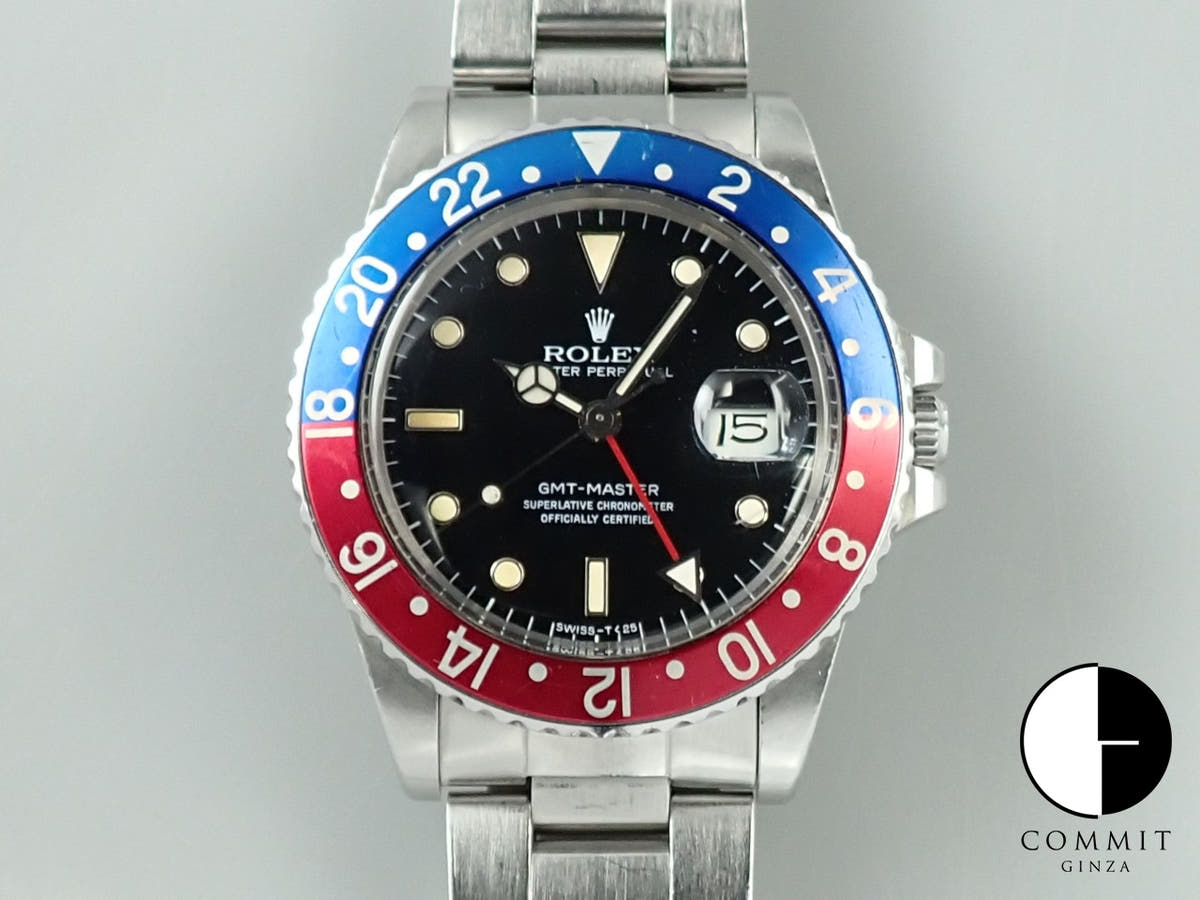 ロレックス GMTマスター Ref.16750 ステンレススチール ブラック文字盤 中古 U7K96C3Z