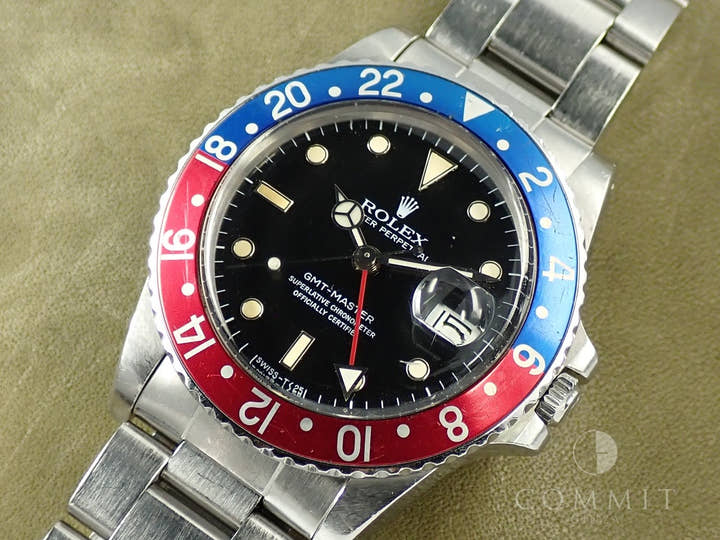 ロレックス GMTマスター Ref.16750 ステンレススチール ブラック文字盤 中古 U7K96C3Z