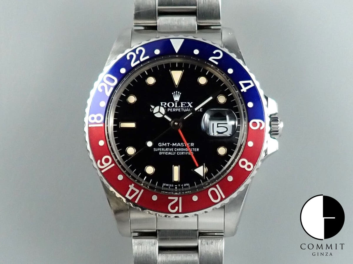 ロレックス GMTマスター Ref.16750 ステンレススチール ブラック文字盤 中古 MRA2JV39