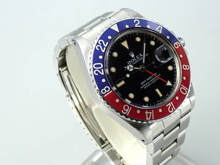 ロレックス GMTマスター Ref.16750 ステンレススチール ブラック文字盤 中古 MRA2JV39