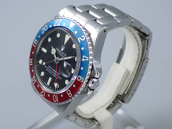 ロレックス GMTマスター Ref.1675 ステンレススチール ブラック文字盤 オイスターブレスレット