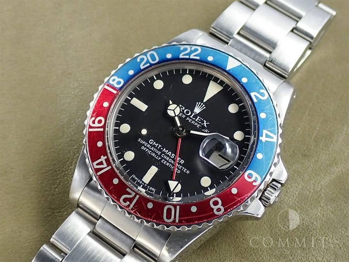 ロレックス GMTマスター Ref.1675 ステンレススチール ブラック文字盤 オイスターブレスレット