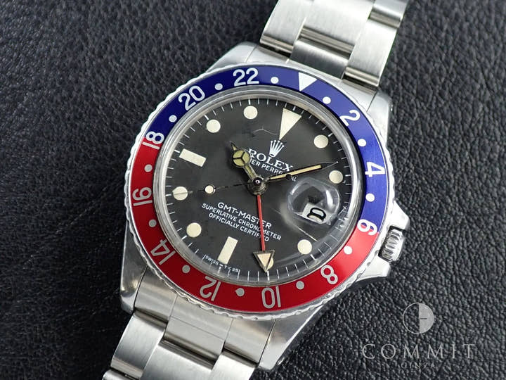 ロレックス GMTマスター Ref.1675 ステンレススチール ブラック文字盤 オイスターブレスレット
