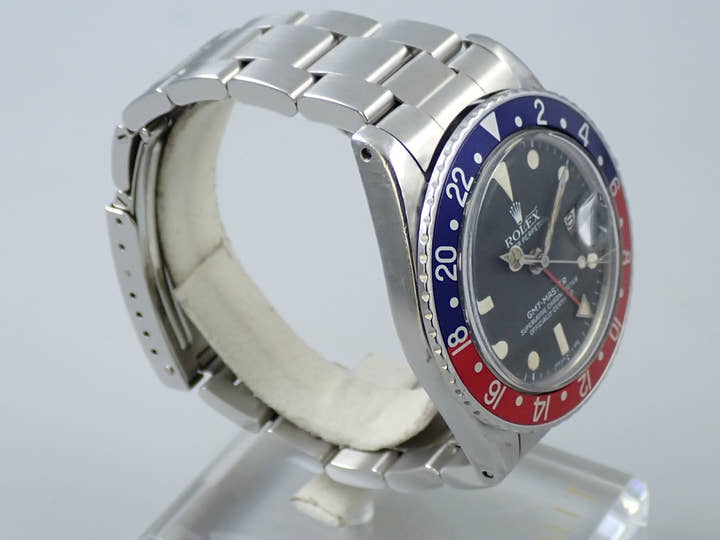ロレックス GMTマスター Ref.1675 ステンレススチール ブラック文字盤 オイスターブレスレット