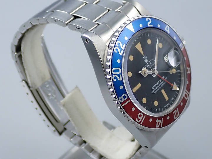 ロレックス GMTマスター Ref.1675 ステンレススチール ブラック文字盤 オイスターブレスレット