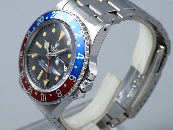 ロレックス GMTマスター Ref.1675 ステンレススチール ブラック文字盤 オイスターブレスレット