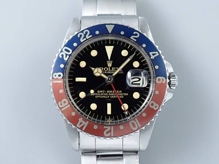 ロレックス GMTマスター Ref.1675 ステンレススチール ブラック文字盤 オイスターブレスレット