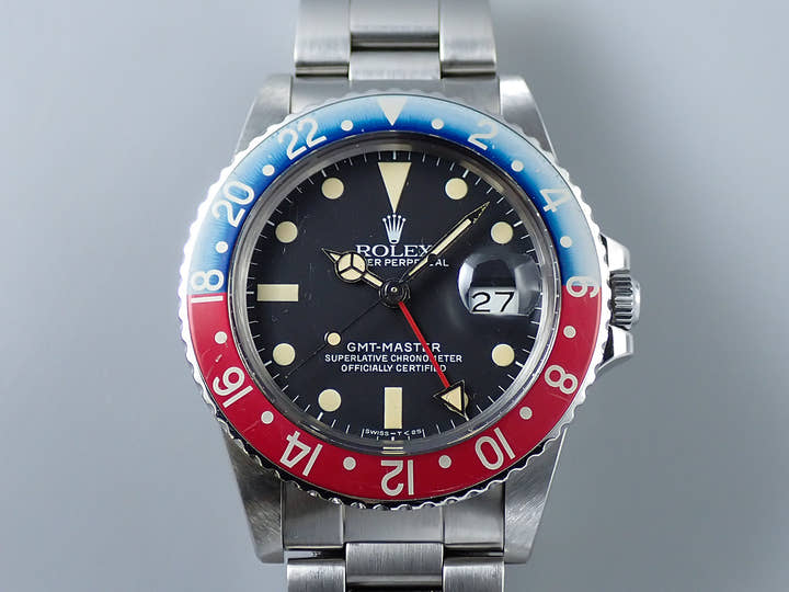 ロレックス GMTマスター Ref.16750 ステンレススチール ブラック文字盤 中古 SX91F784