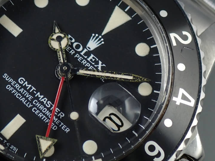 ロレックス GMTマスター Ref.16750 ステンレススチール ブラック文字盤 ジュビリーブレスレット 中古 56UW0H6K