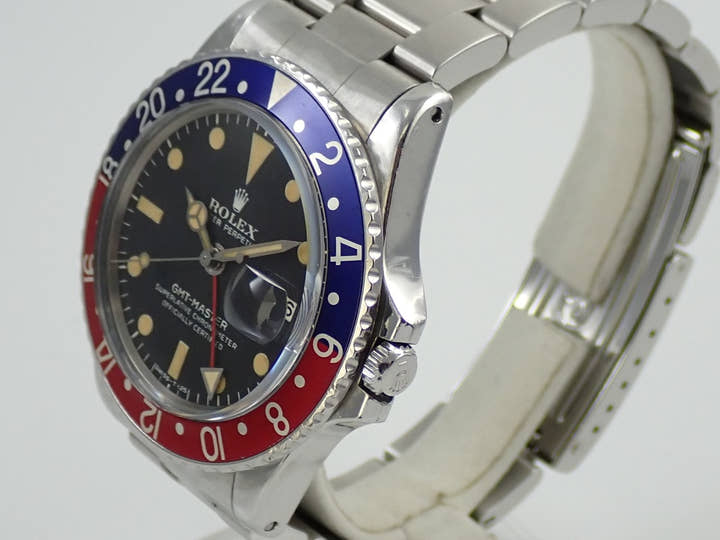 ロレックス GMTマスター Ref.1675 ステンレススチール ブラック文字盤 オイスターブレスレット