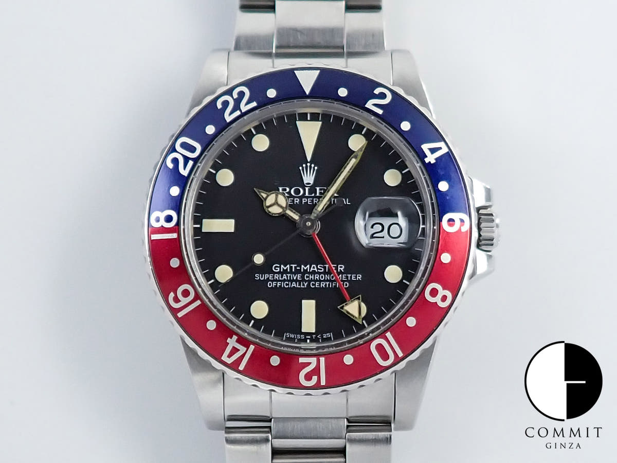 ロレックス GMTマスター Ref.16750 ステンレススチール ブラック文字盤 中古 YSH545FM