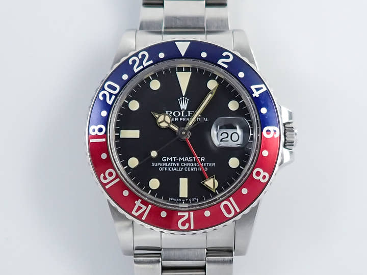 ロレックス GMTマスター Ref.16750 ステンレススチール ブラック文字盤 中古 YSH545FM