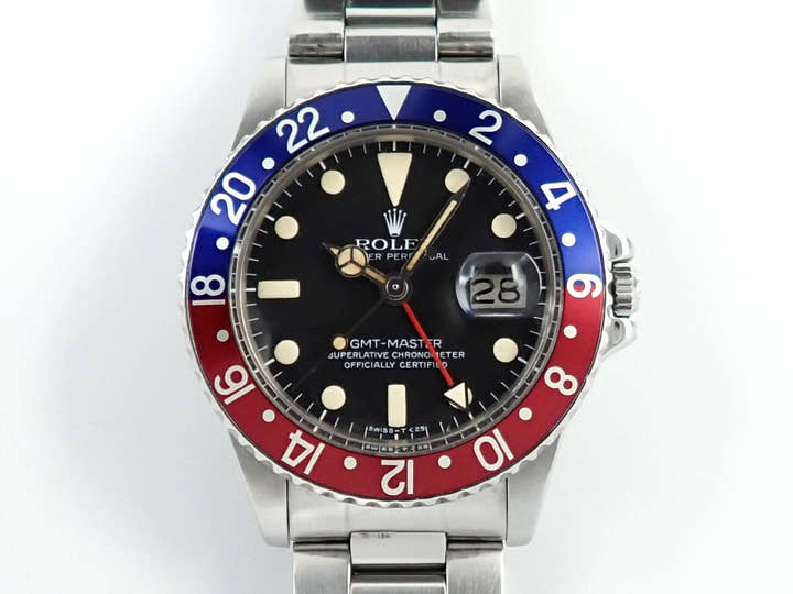 ロレックス GMTマスター Ref.1675 ステンレススチール ブラック文字盤 オイスターブレスレット