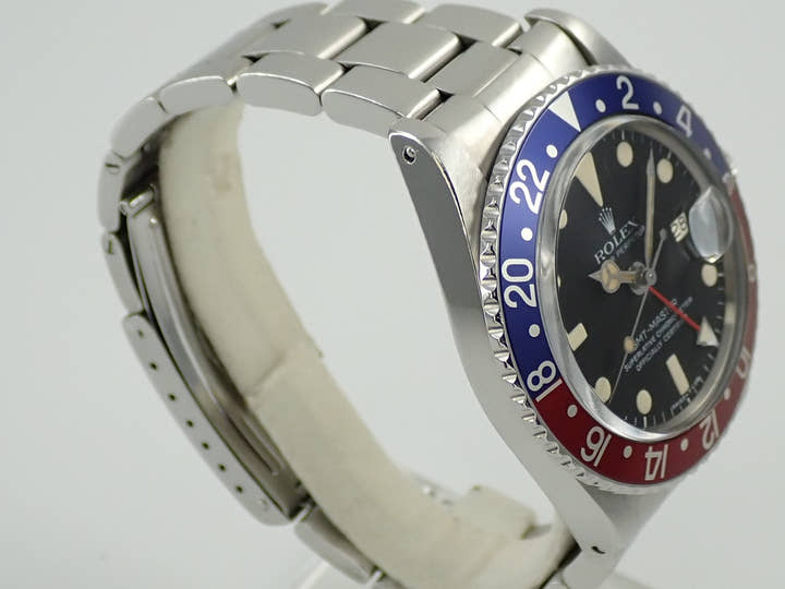 ロレックス GMTマスター Ref.1675 ステンレススチール ブラック文字盤 オイスターブレスレット