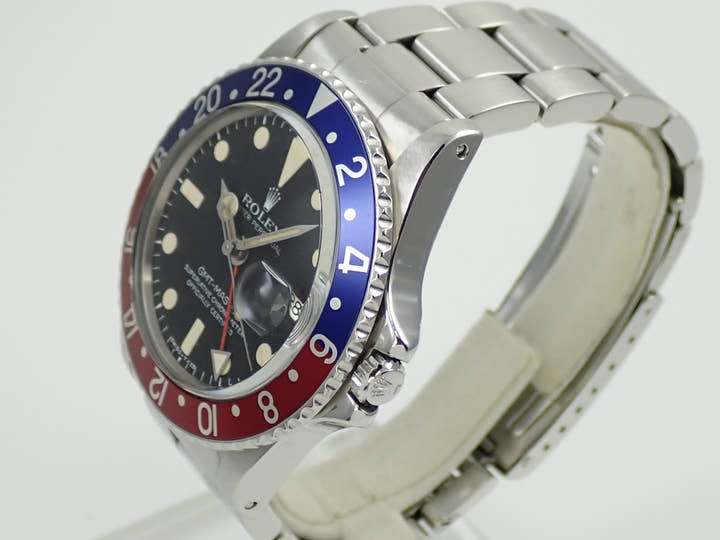 ロレックス GMTマスター Ref.1675 ステンレススチール ブラック文字盤 オイスターブレスレット