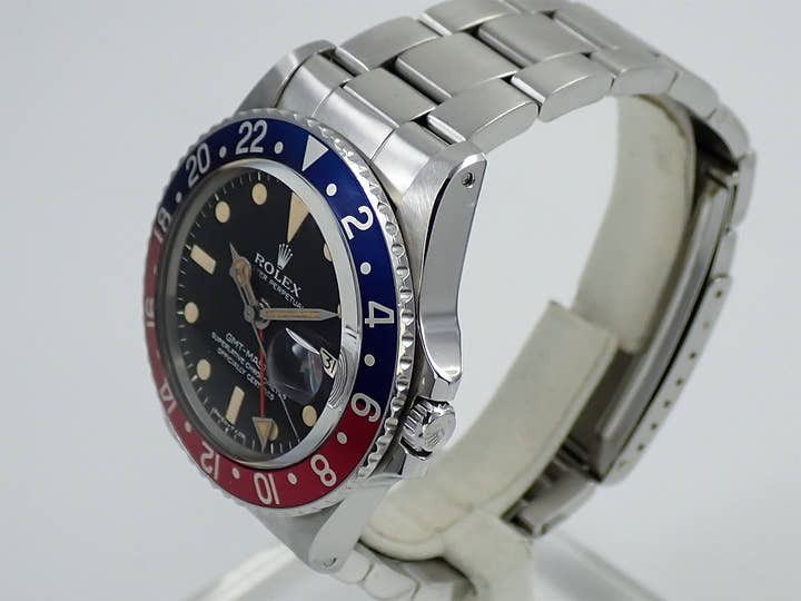 ロレックス GMTマスター Ref.1675 ステンレススチール ブラック文字盤 オイスターブレスレット