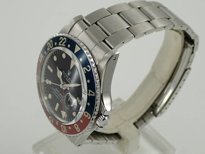 ロレックス GMTマスター Ref.1675 ステンレススチール ブラック文字盤 オイスターブレスレット