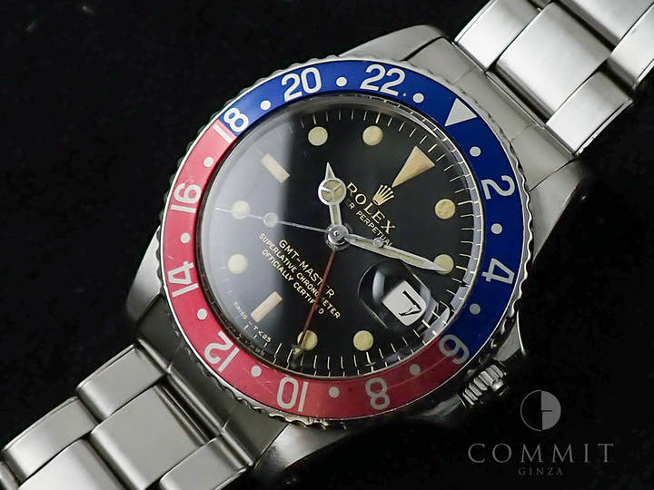 ロレックス GMTマスター Ref.1675 ステンレススチール ブラック文字盤 オイスターブレスレット