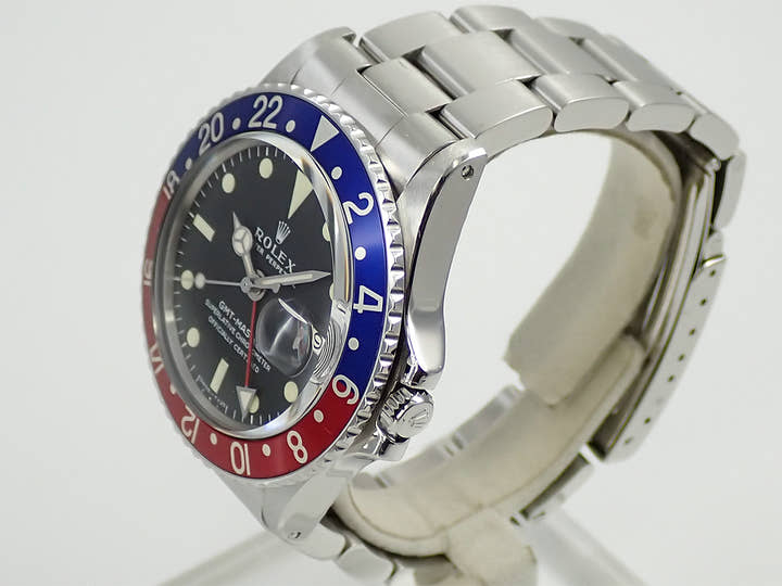 ロレックス GMTマスター Ref.1675 ステンレススチール ブラック文字盤 オイスターブレスレット