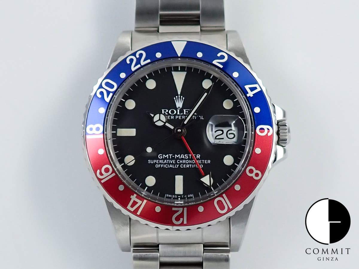 ロレックス GMTマスター Ref.16750 ステンレススチール ブラック文字盤 中古 8H8MPPX3