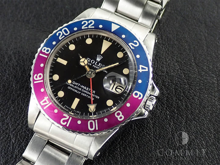 ロレックス GMTマスター Ref.1675 ステンレススチール ブラック文字盤 オイスターブレスレット
