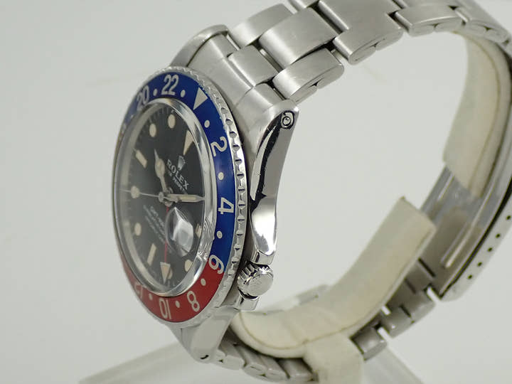 ロレックス GMTマスター Ref.1675 ステンレススチール ブラック文字盤 オイスターブレスレット