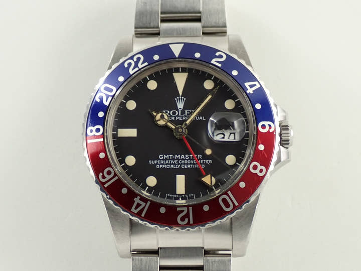ロレックス GMTマスター Ref.16750 ステンレススチール ブラック文字盤 中古 K7XVCTMR