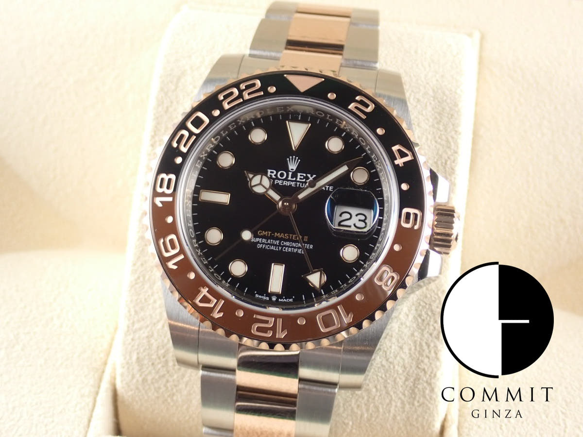 ロレックス GMTマスターII Ref.126711CHNR ブラック文字盤 未使用 gmt-master2-102 オイスターブレスレット オイスターブレスレット