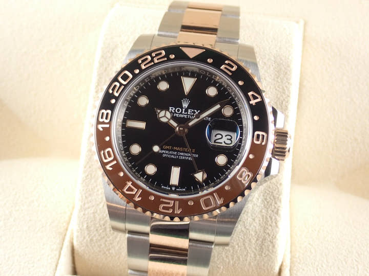 ロレックス GMTマスターII Ref.126711CHNR ブラック文字盤 未使用 gmt-master2-102 オイスターブレスレット オイスターブレスレット