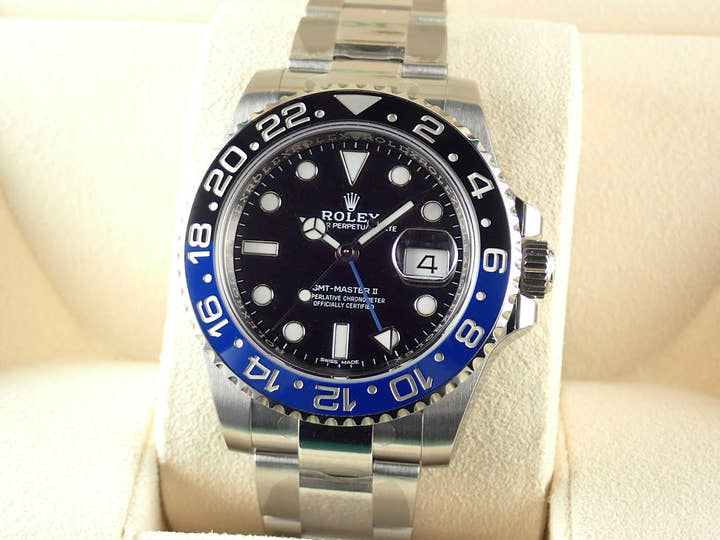 ロレックス GMTマスターII Ref.116710BLNR ブラック文字盤 未使用 gmt-master2-116 オイスターブレスレット
