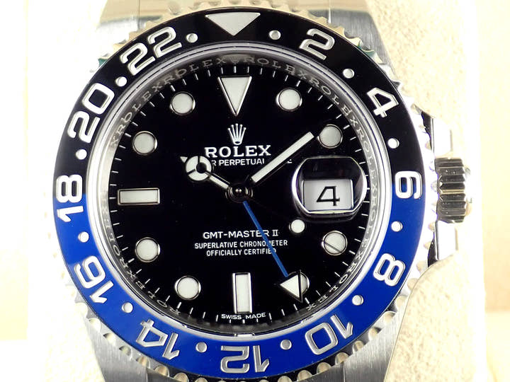ロレックス GMTマスターII Ref.116710BLNR ブラック文字盤 未使用 gmt-master2-116 オイスターブレスレット