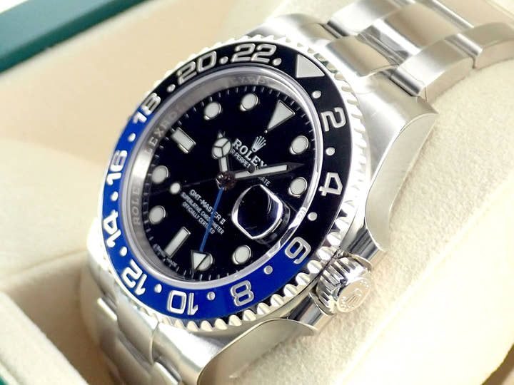 ロレックス GMTマスターII Ref.116710BLNR ブラック文字盤 未使用 gmt-master2-116 オイスターブレスレット