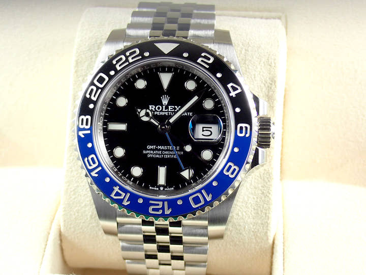 ロレックス GMTマスターII Ref.126710BLNR ブラック文字盤 未使用 gmt-master2-124 ジュビリーブレスレット