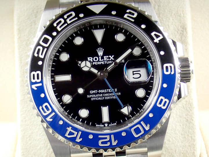 ロレックス GMTマスターII Ref.126710BLNR ブラック文字盤 未使用 gmt-master2-124 ジュビリーブレスレット