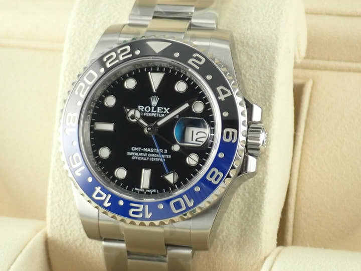 ロレックス GMTマスターII Ref.116710BLNR ブラック文字盤 未使用 gmt-master2-128 オイスターブレスレット