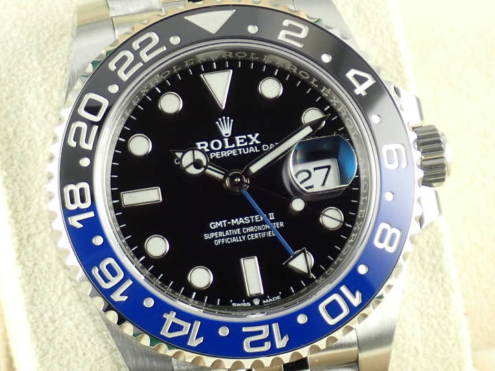 ロレックス GMTマスターII Ref.126710BLNR ブラック文字盤 未使用 gmt-master2-134 ジュビリーブレスレット