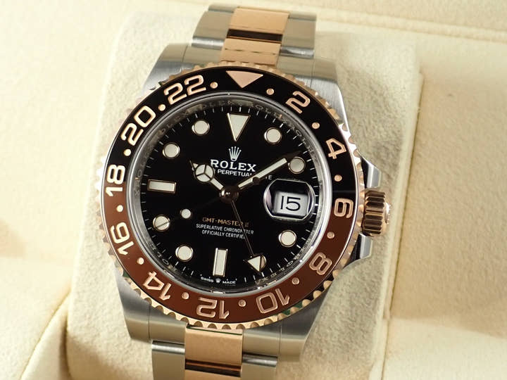 ロレックス GMTマスターII Ref.126711CHNR ブラック文字盤 未使用 gmt-master2-141 オイスターブレスレット オイスターブレスレット